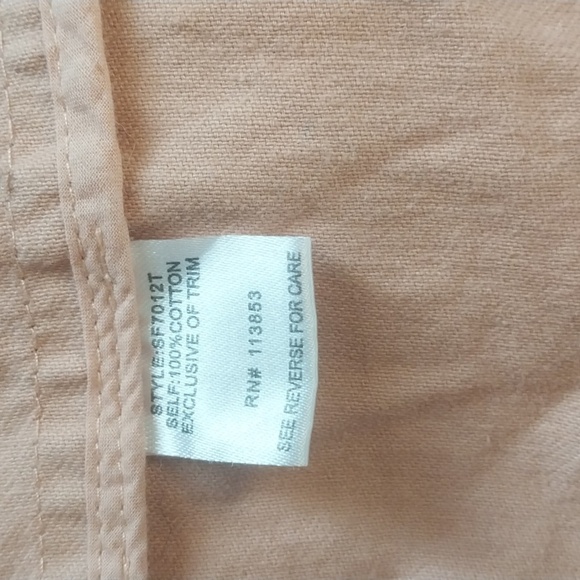 41 Hawthorn Pink Utility Jacket 100% Cotton Zip Snap Closure Pockets Hood Size S - Picture 7 of 8